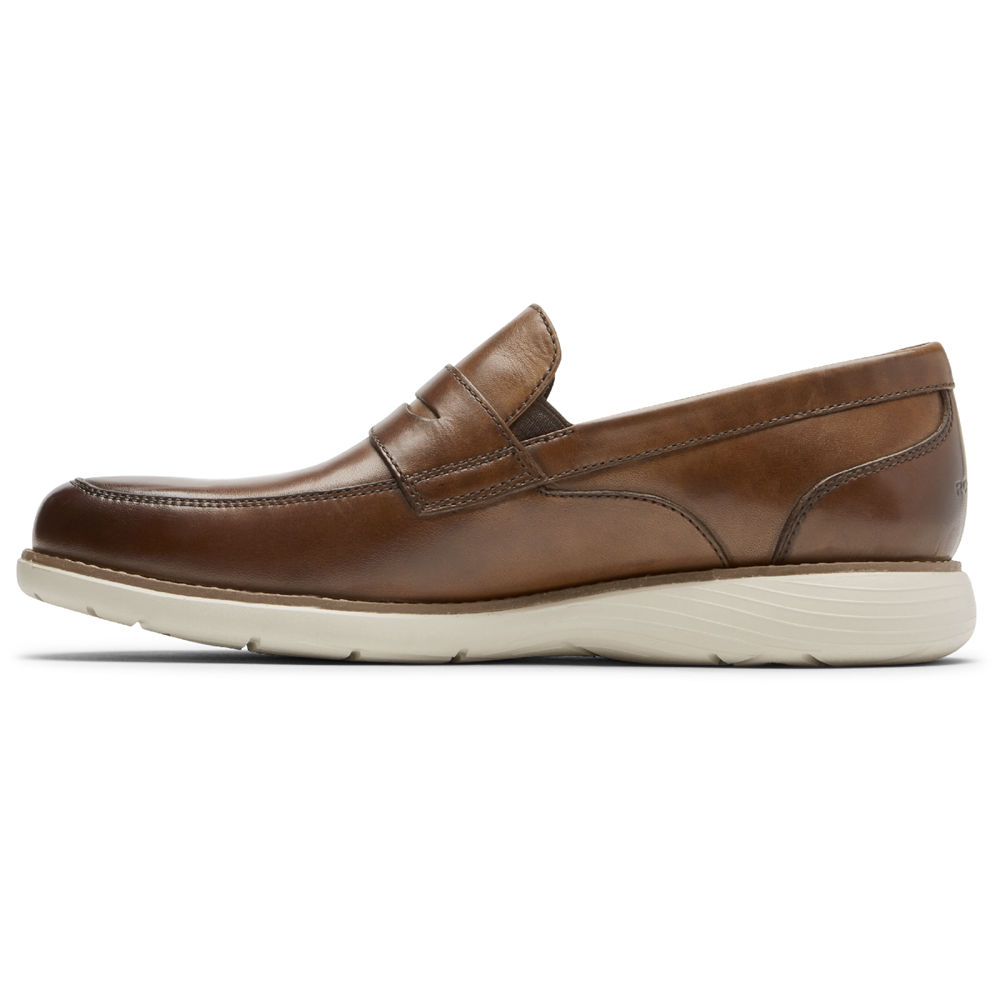 Mocasines Rockport Hombre Mexico - Garett Penny Marrom - JUTIK5283